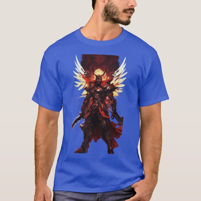 ''Cloud Guardian: The Digital Devil Angel" T-Shirt (Front)