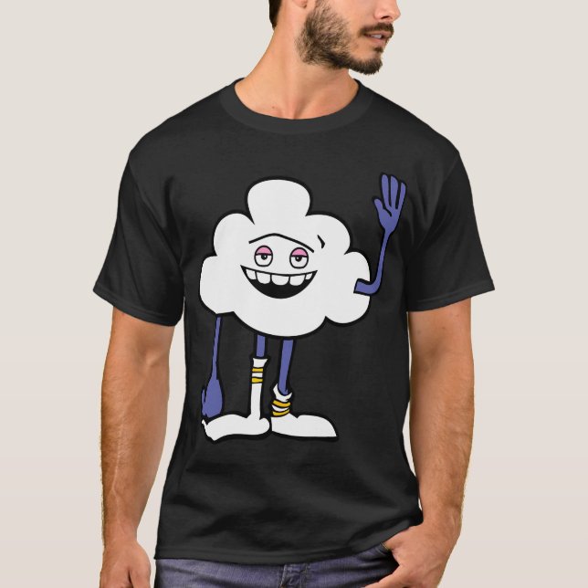 Cloud Guy Trolls Design T-Shirt (Front)