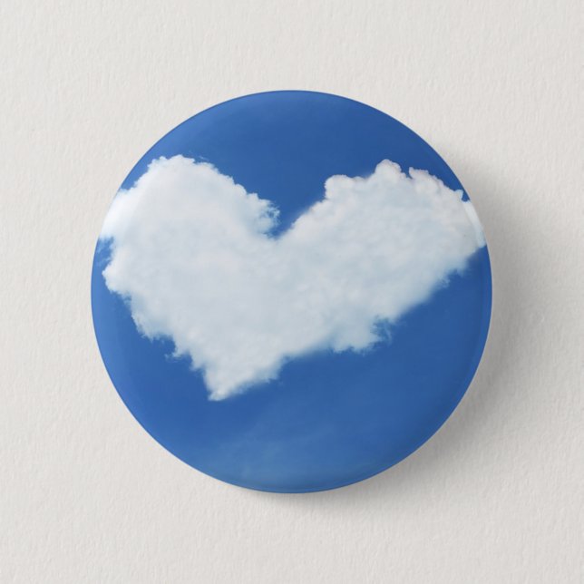 Cloud heart pinback button (Front)
