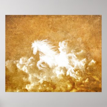 Cloud Horse Poster by deemac2 at Zazzle