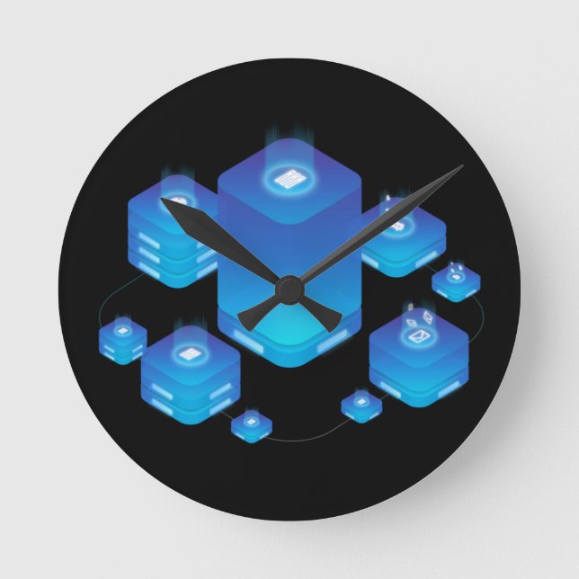 Cloud Hosting Round Clock (Front)