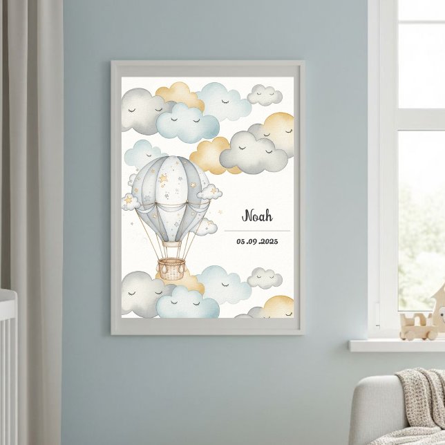 Cloud Journey" Art Print - Baby Nursery Decor (Creator Uploaded)