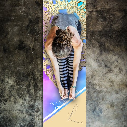 Cloud_kissed Serenity The Golden Lace Yoga Mat