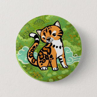 Cloud Leopard Pinback Button