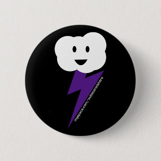 Cloud&Lightning Button! Pinback Button