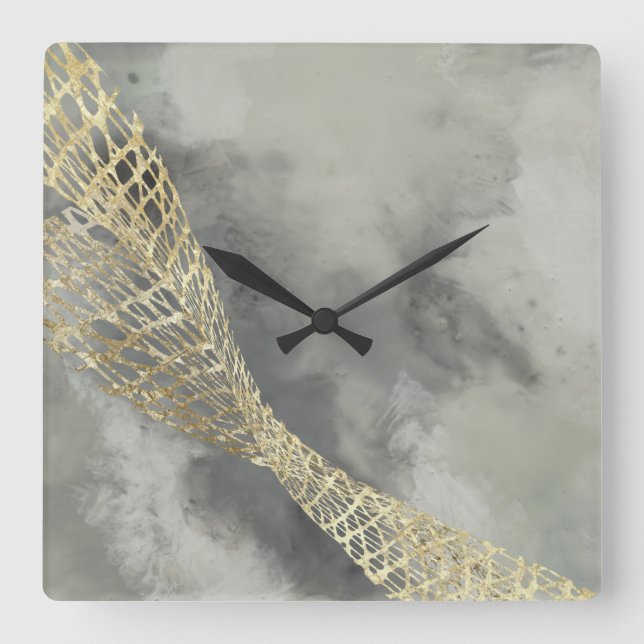 Cloud Matrix Square Wall Clock (Front)