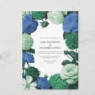 Cloud Mint, Alpine Blue & Evergreen Mist Wedding Invitation