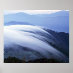 Cloud Mist Darjeeling India Poster