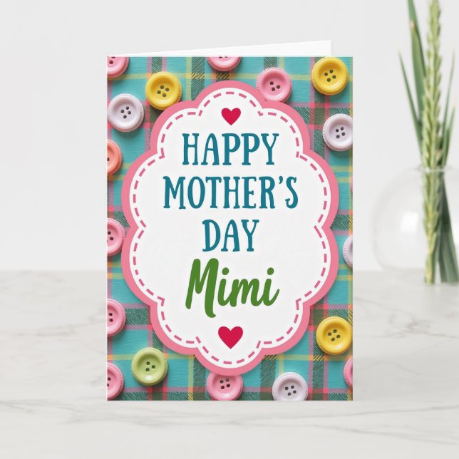 Cloud Mothers Day Plaque Card (Front)