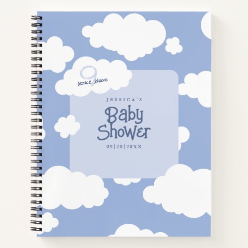 Cloud Nine 9 Baby Shower Gift List Checklist Cute Notebook