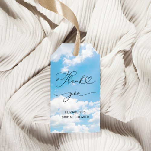 Cloud Nine 9 Bridal Shower Thank You Gift Tags