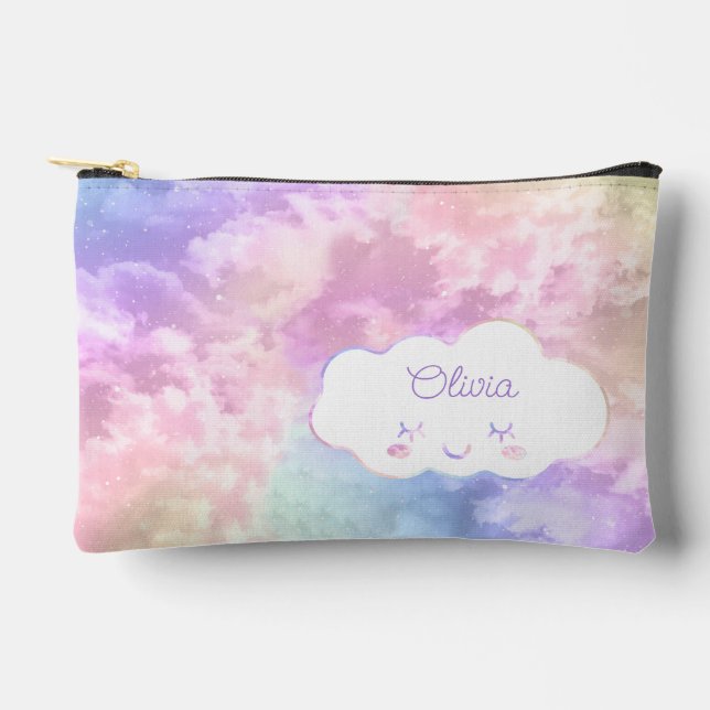 Cloud Nine 9th Birthday Favor Pouch – Pastel Sky A (Front)
