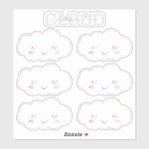Cloud Nine 9th Birthday Sticker – Kawaii Pastel Sk
