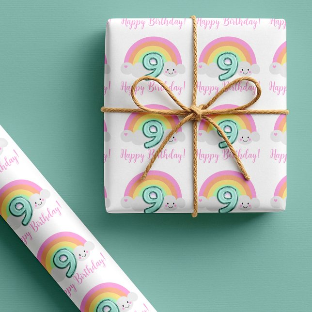 Cloud Nine 9th Birthday Wrapping Paper (Creator Uploaded)