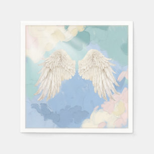 Cloud Nine Angel Wings Baby Shower Napkins
