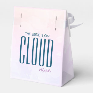Cloud Nine Artsy Bold Pastel Bridal Shower Favor Boxes