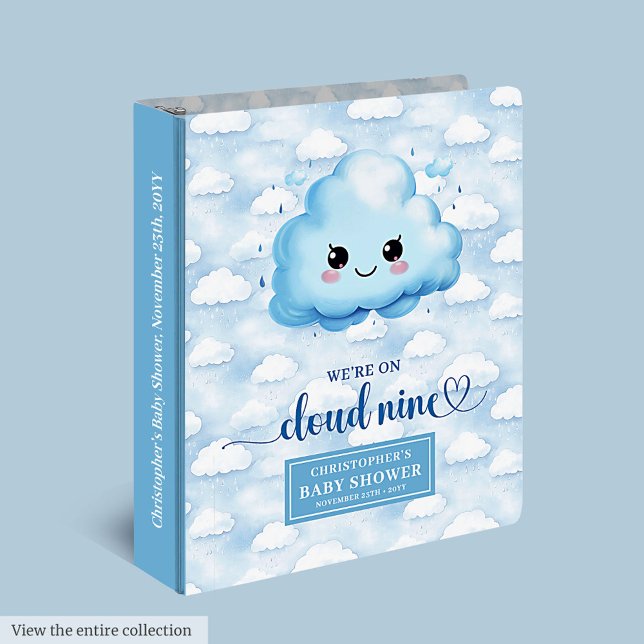 Cloud Nine Baby Shower Binder Personalized Baby (Cloud Nine Baby Shower Binder Personalized Baby Album)