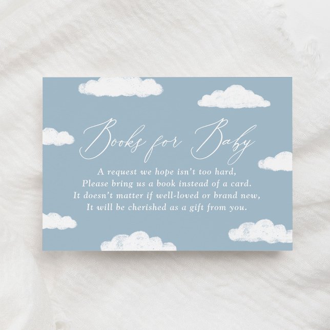 Cloud Nine Baby Shower Books for Baby Card (Creator Uploaded)