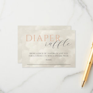 Cloud Nine Baby Shower Diaper Raffle Enclosure Card