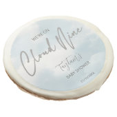 Cloud nine baby shower edible favors template sugar cookie (Angled)