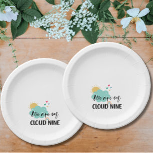 Cloud Nine Baby Shower Paper Plates