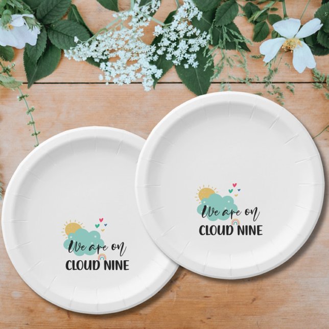 Cloud Nine Baby Shower  Paper Plates (Creator Uploaded)