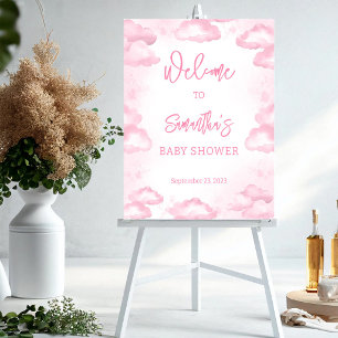Cloud Nine Baby Shower Welcome Sign