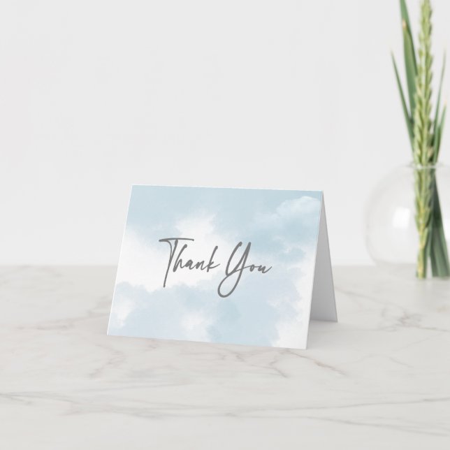 Cloud nine bridal shower thank you card (Front)