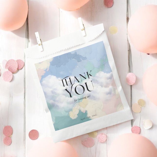 Cloud Nine Dreamy Baby Shower Party Favor Bag  (Creator Uploaded)