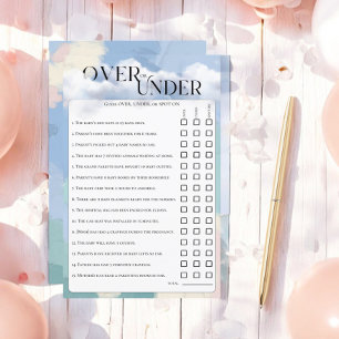 Cloud Nine Dreamy Over Under Pastel Guessing Game