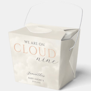 Cloud Nine Elegant Baby Shower Favor Boxes