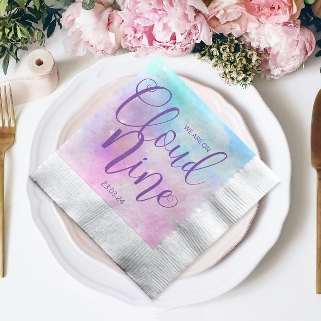 Cloud Nine Girl Baby Shower   Napkins (Creator Uploaded)