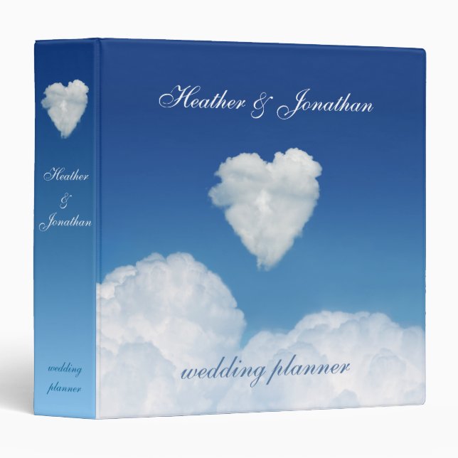 Cloud Nine Love Wedding Planner Binder (Front/Spine)