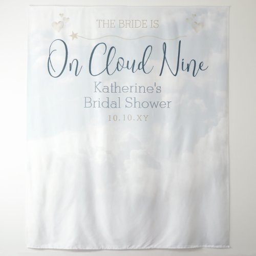 Cloud Nine Modern Elegant Bridal Shower Backdrop