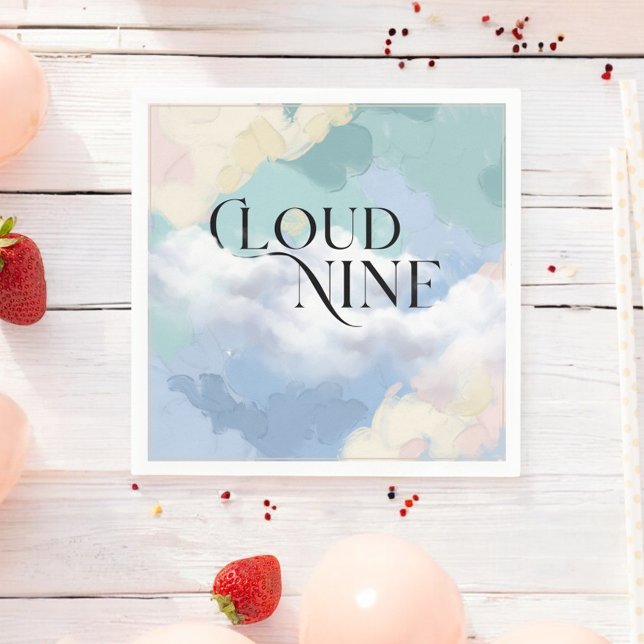 Cloud Nine Pastel Baby Shower         Napkins (Creator Uploaded)