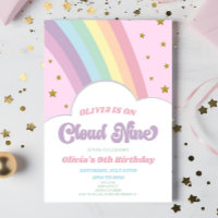 Cloud Nine Rainbow and Stars 9th Birthday Party