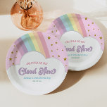 Cloud Nine Rainbow and Stars 9th Birthday Party Paper Plates<br><div class="desc">These are Cloud Nine Rainbow and Stars 9th Birthday Party Paper Plates!</div>