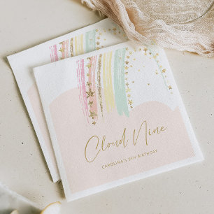 Cloud Nine Rainbow Birthday Napkins
