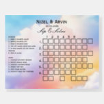Cloud Nine sip &amp; solve crossword puzzle template Foam Board