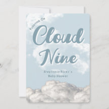 Cloud Nine Sky - Custom Baby Shower Invitation