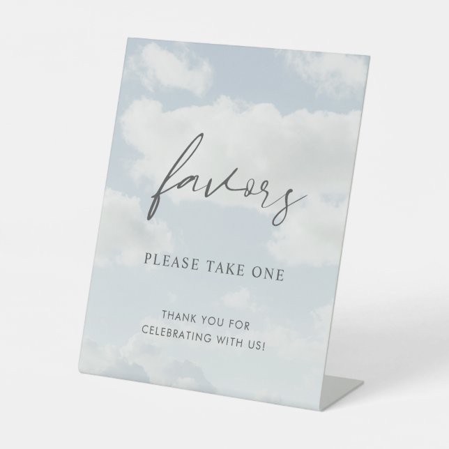 Cloud Nine Theme Cloud 9 Favors Sign (Front)