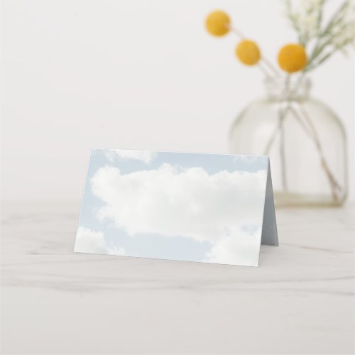 Cloud Nine Theme Shes On Cloud 9 Party Place Card