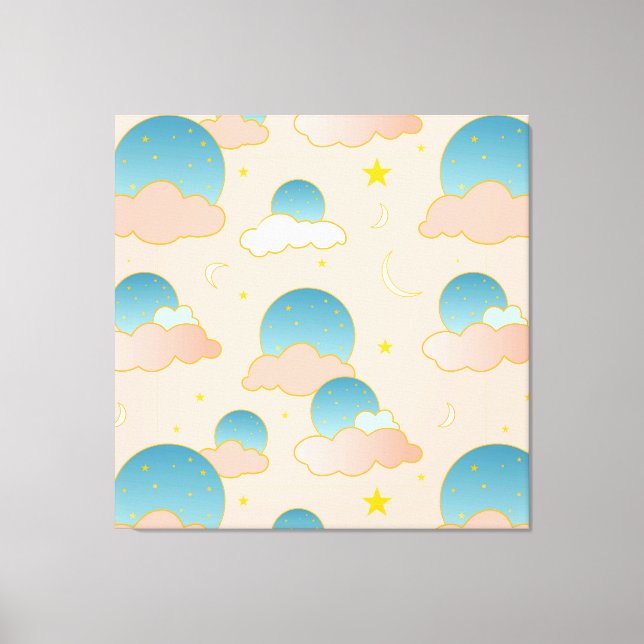 Cloud Nine Vibes Canvas Print (Front)