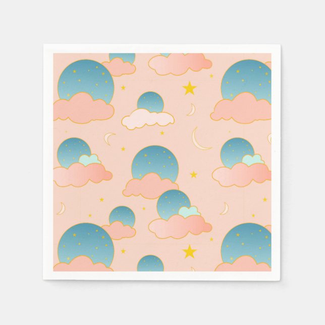Cloud Nine Vibes Napkins (Front)