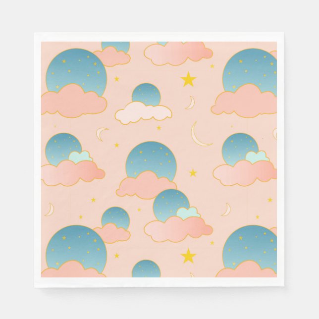 Cloud Nine Vibes Napkins (Front)