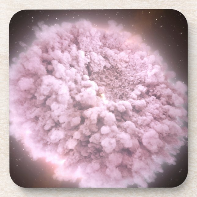 Cloud Of Debris From Two Neutron Stars Beverage Coaster (Front)