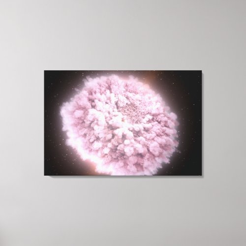 Cloud Of Debris From Two Neutron Stars Canvas Print