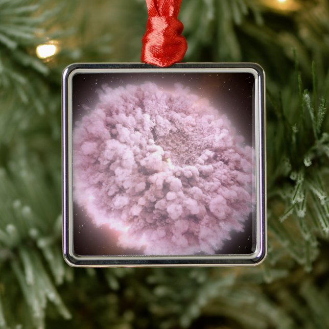 Cloud Of Debris From Two Neutron Stars Metal Ornament (Tree)