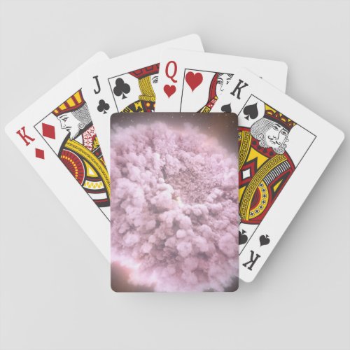 Cloud Of Debris From Two Neutron Stars Playing Cards