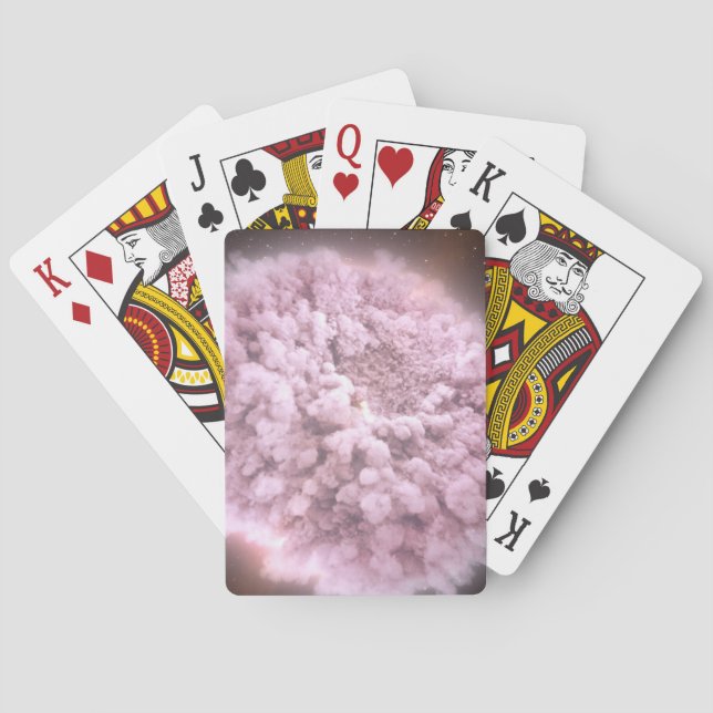 Cloud Of Debris From Two Neutron Stars Poker Cards (Back)